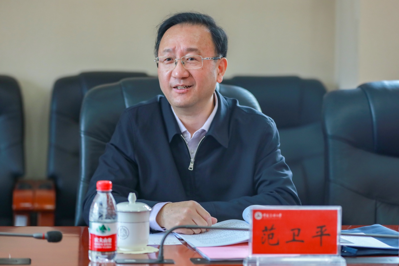 中广联合会会长范卫平一行到我校考察调研